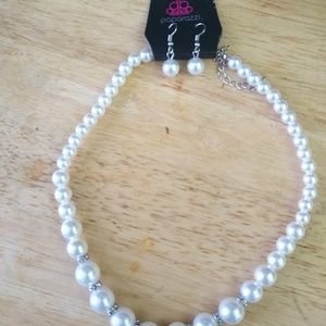 Costume earrings and necklace set